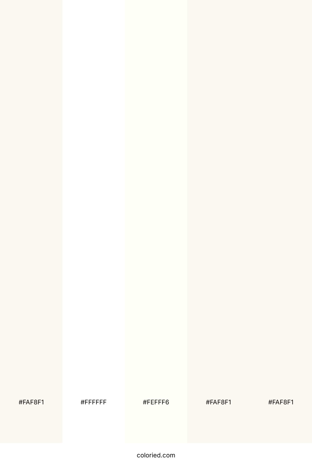 Cream And White Color Palette