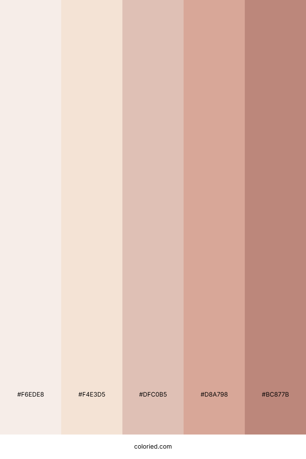 Cream Beige and Soft Blush Color Palette