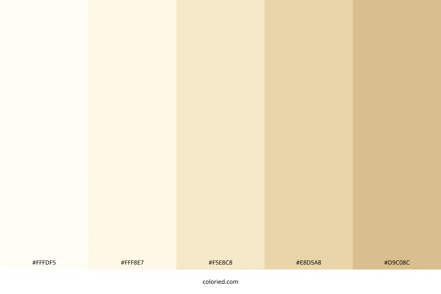 Cream Beige Color Palette