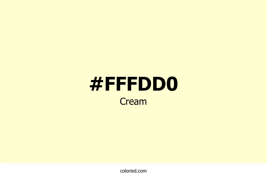 Cream Color Hex Code