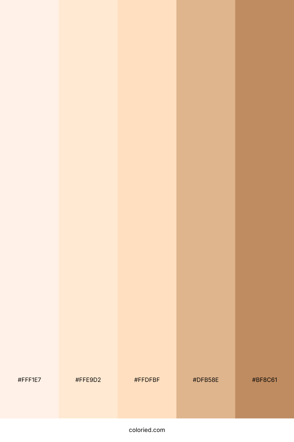 Creamy Caramel Sunrise Color Palette