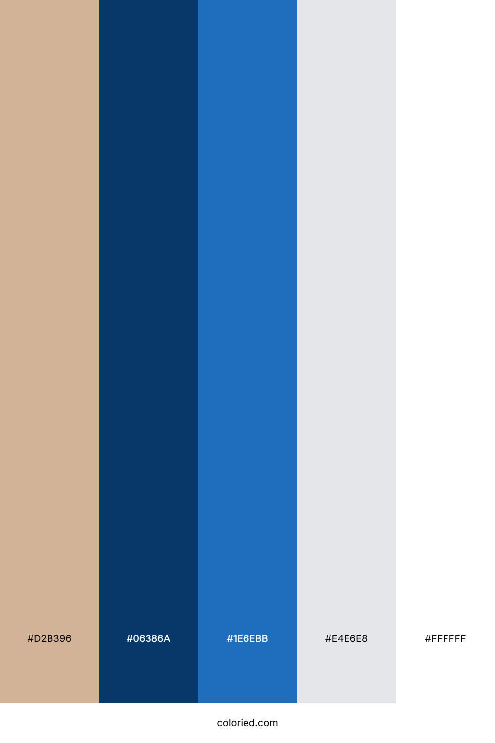 Creamy Cobalt Horizon Color Palette