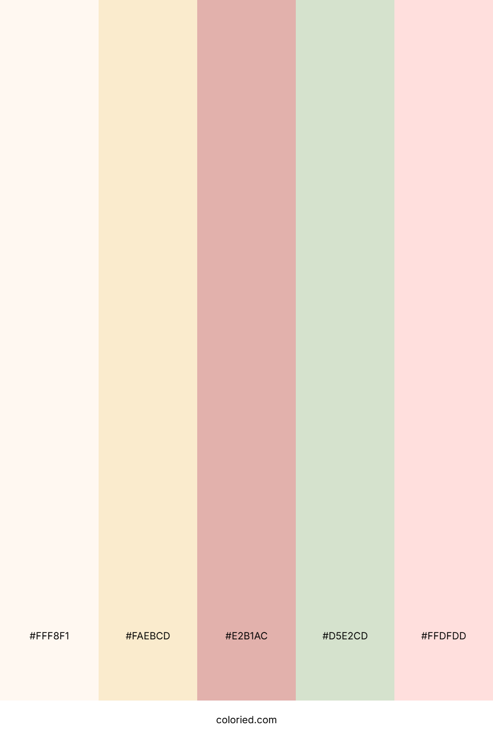 Creamy Sage Blossom Color Palette