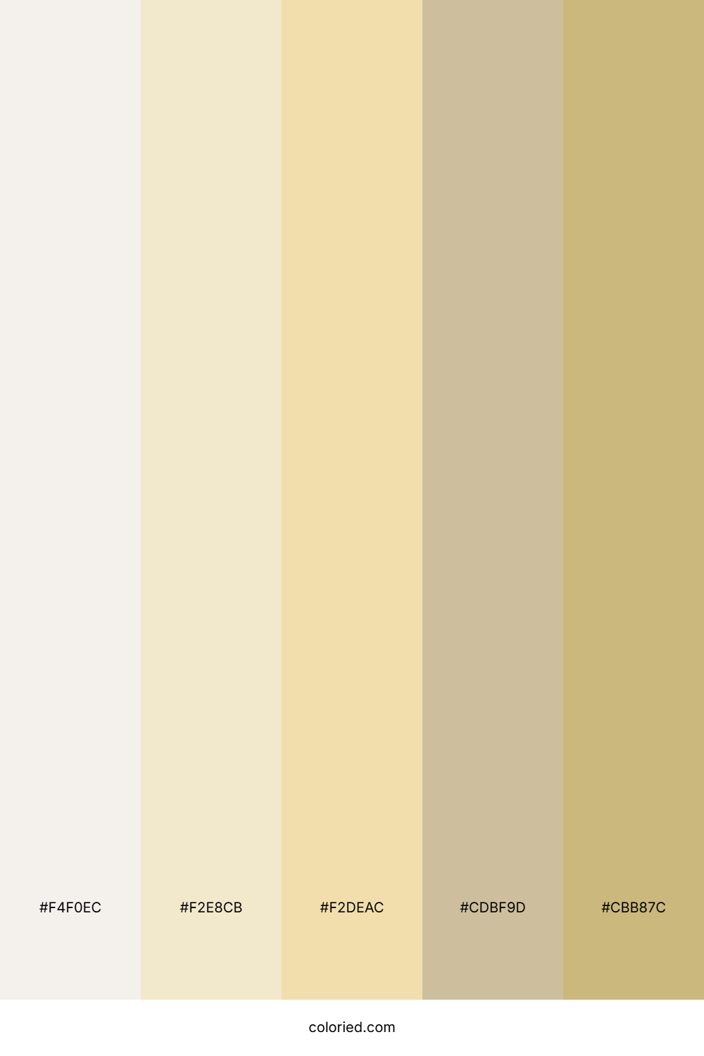 Creamy Sand Tone Color Palette