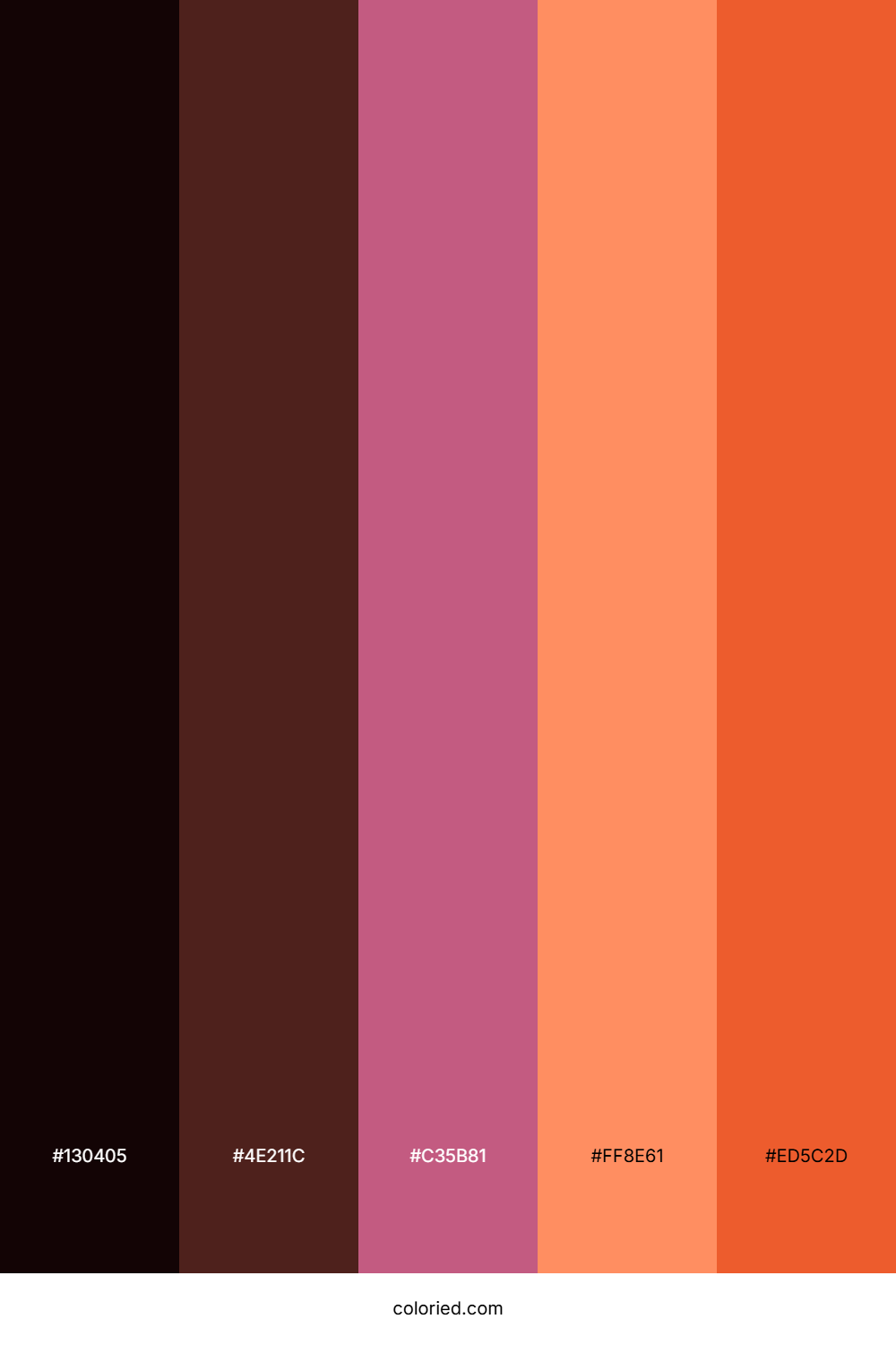Crimson Amber Flame Color Palette