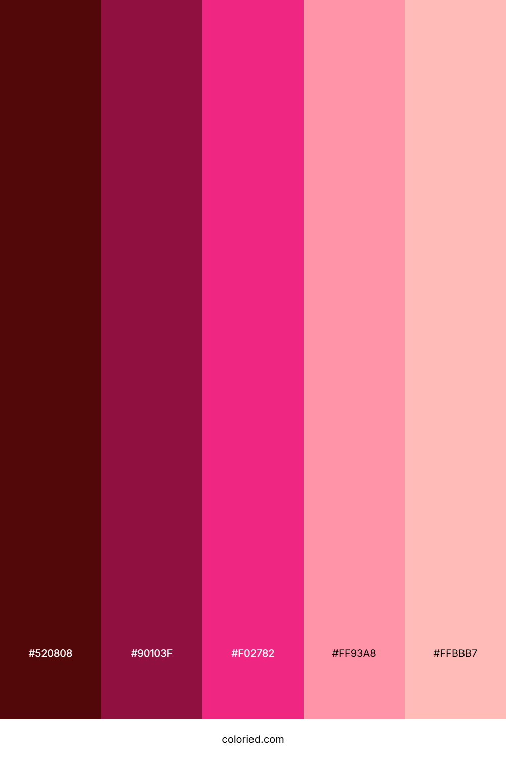 Crimson and Blush Color Palette