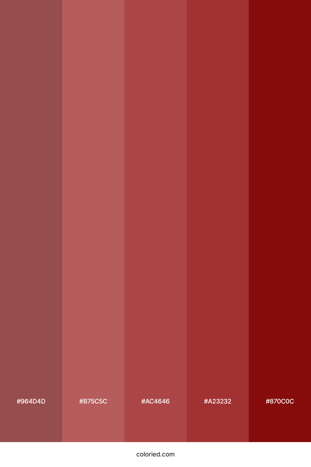 Crimson and Brick Red Color Palette