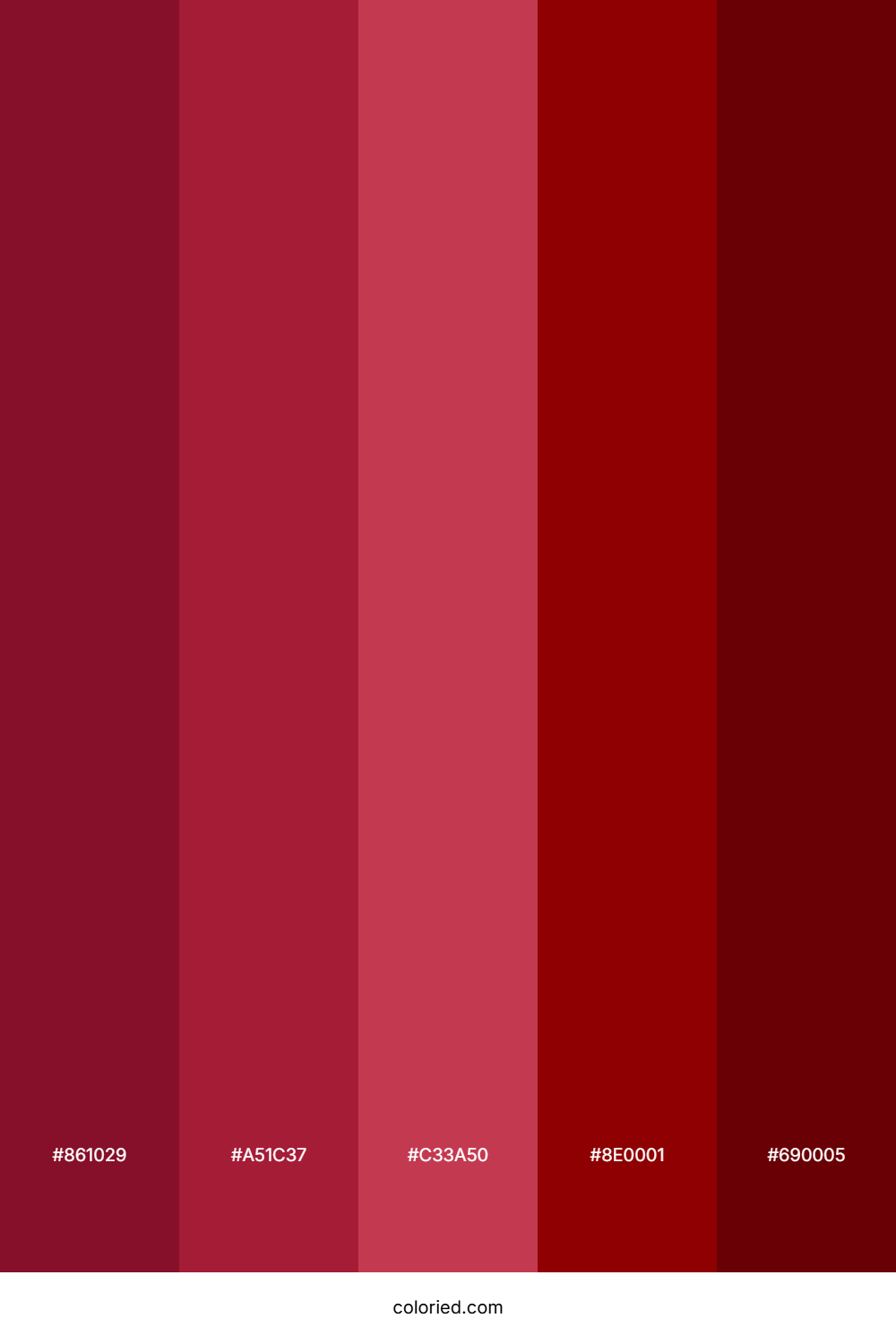 Crimson and Burgundy Color Palette