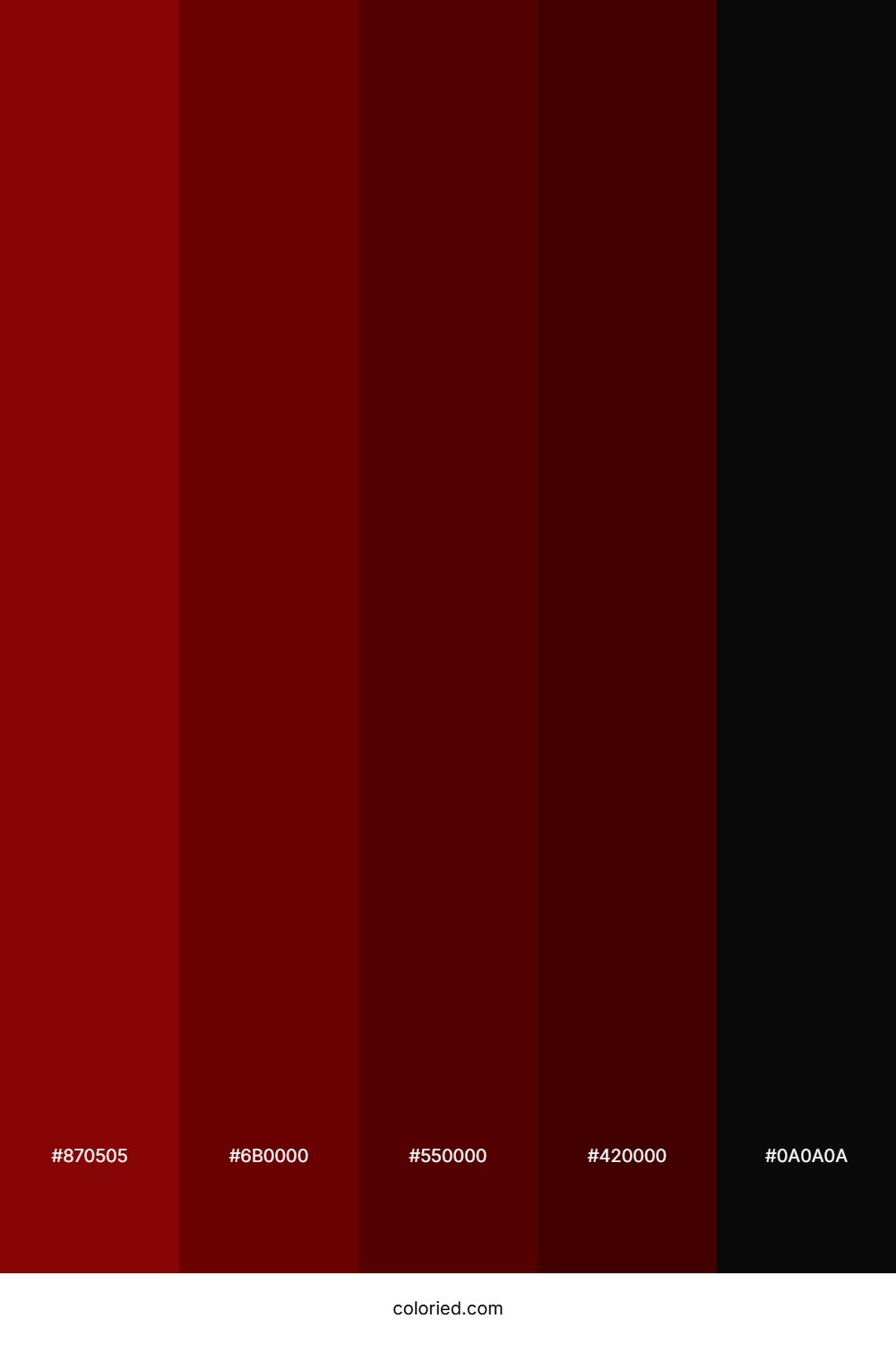 Crimson and Deep Red Color Palette