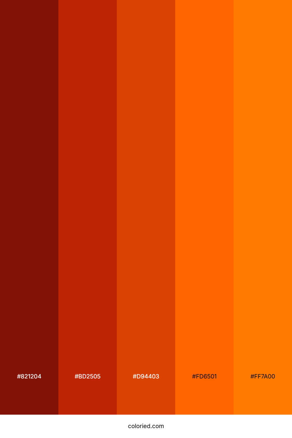 Crimson And Flame Color Palette