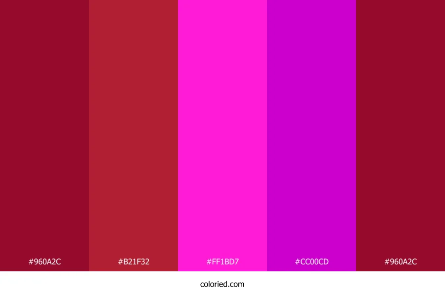 Crimson and Fuchsia Color Palette