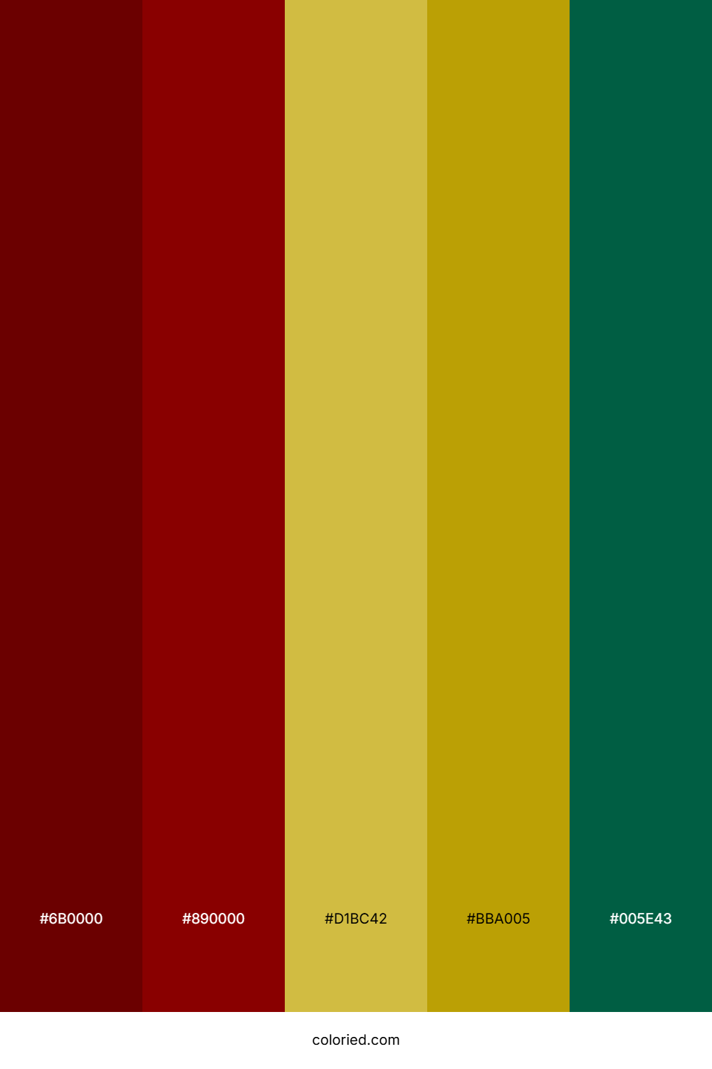 Crimson And Gold Color Palette