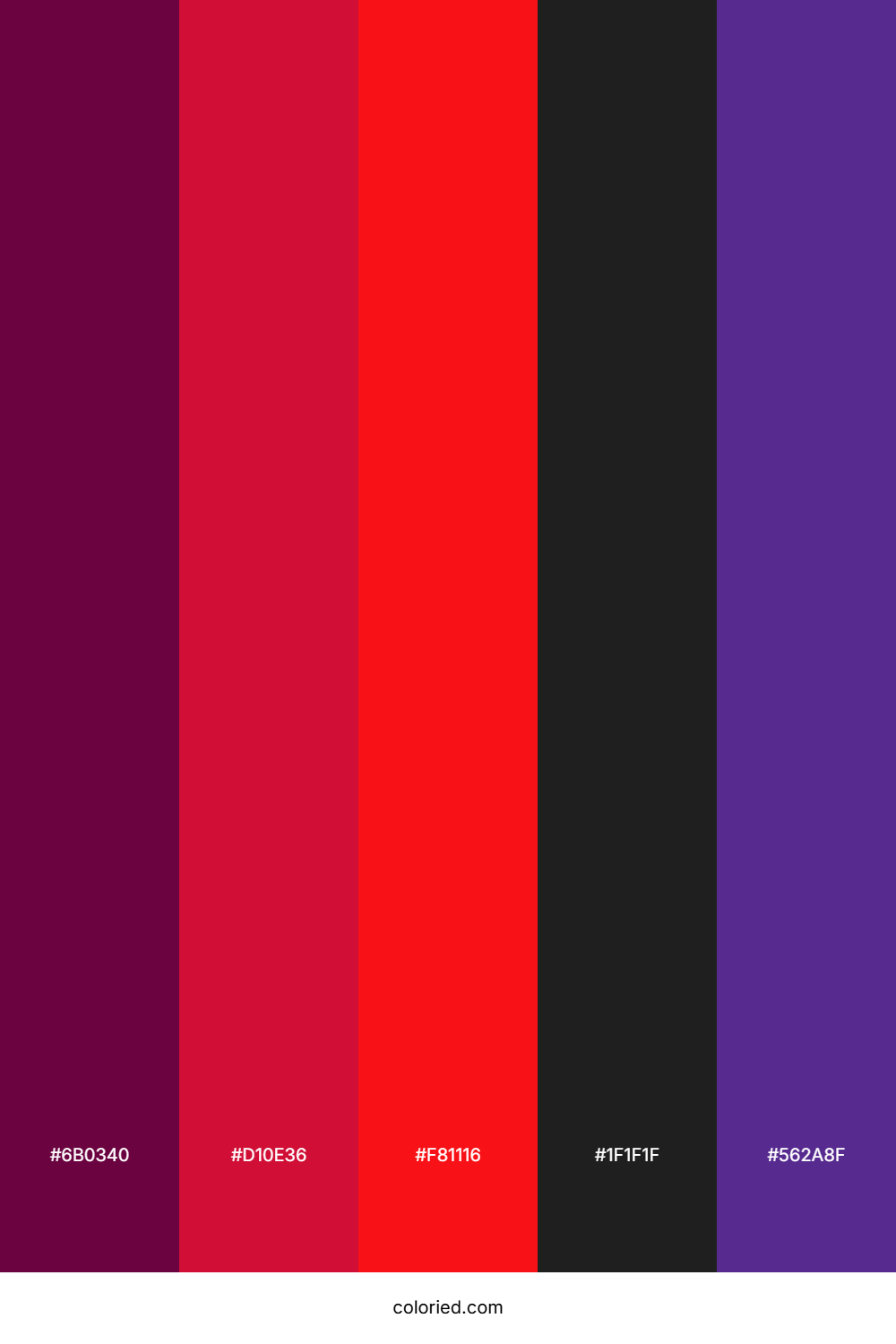 Crimson And Indigo Color Palette