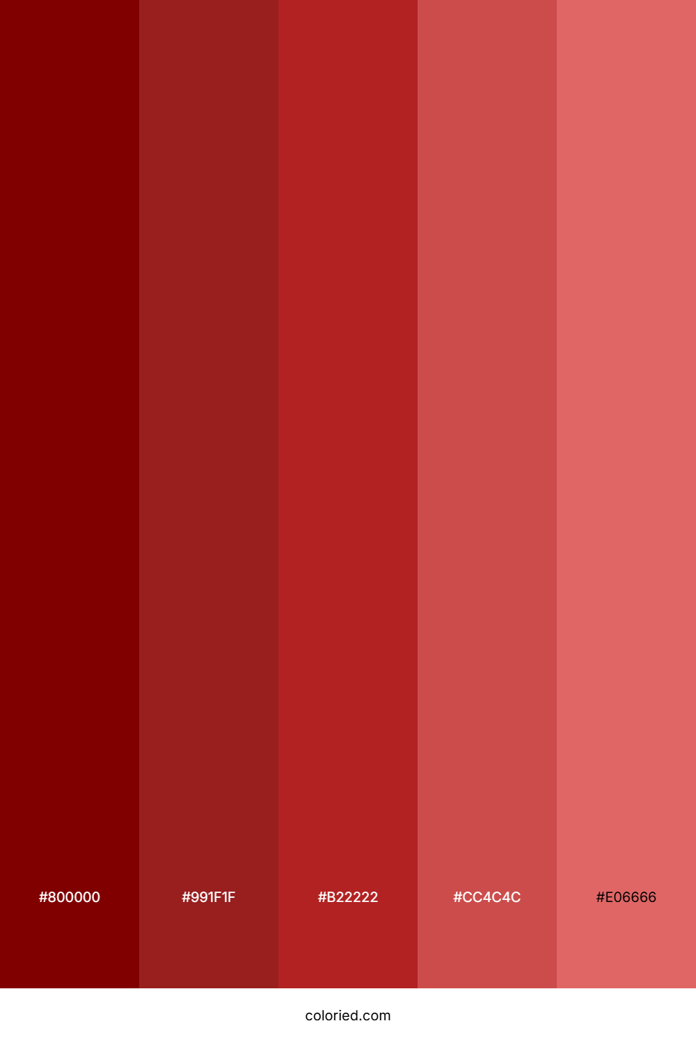 Crimson and Maroon Color Palette