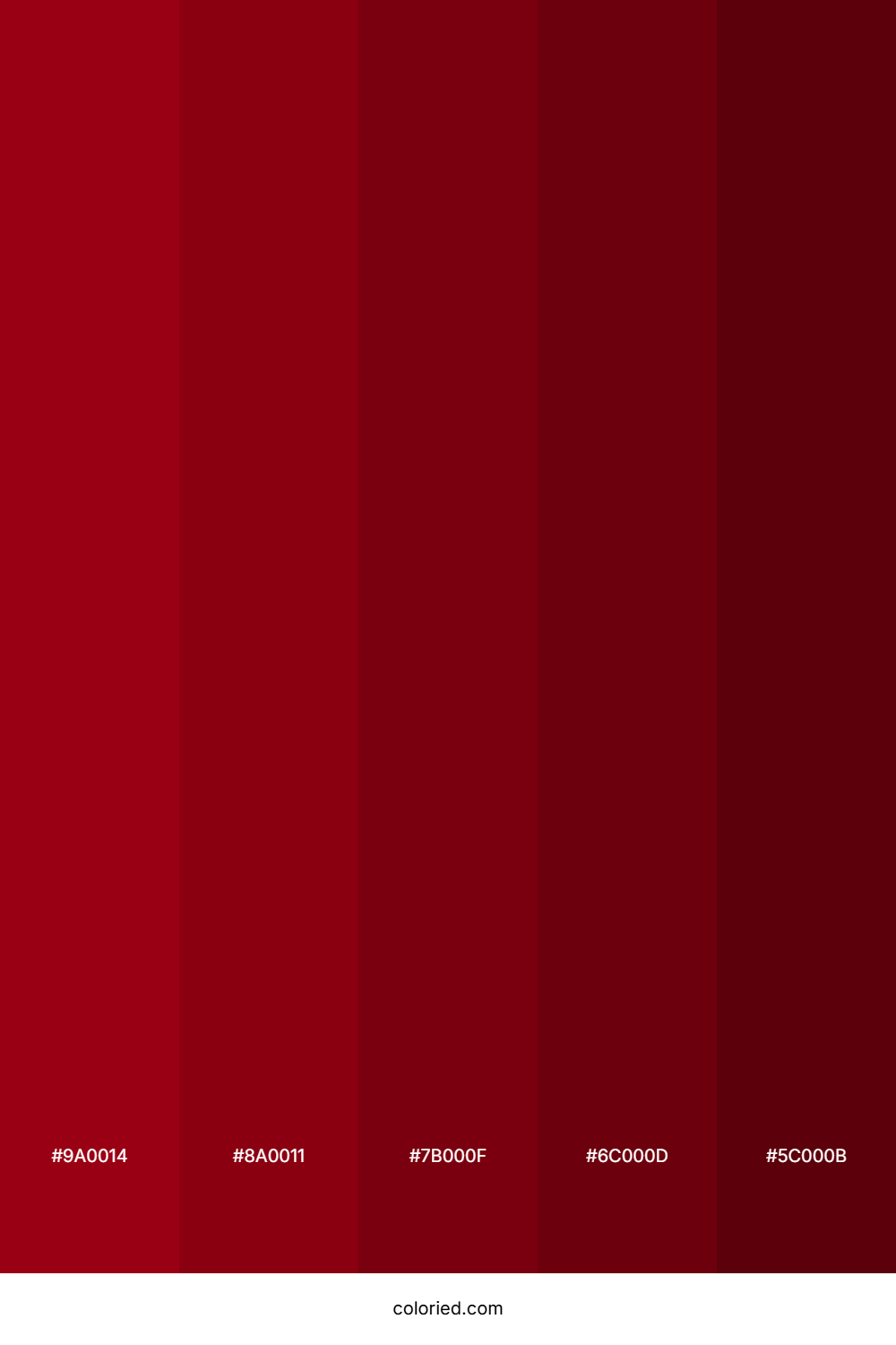 Crimson And Merlot Color Palette
