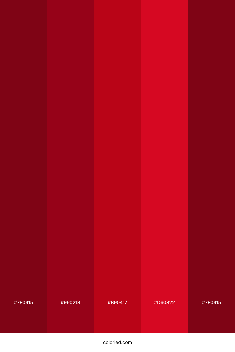 Crimson And Ruby Red Color Palette