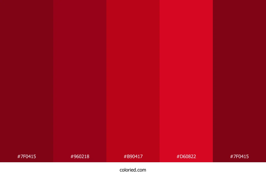 Crimson and Ruby Red Color Palette