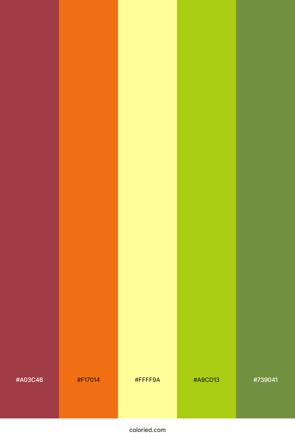 Crimson Apricot Meadow Color Palette