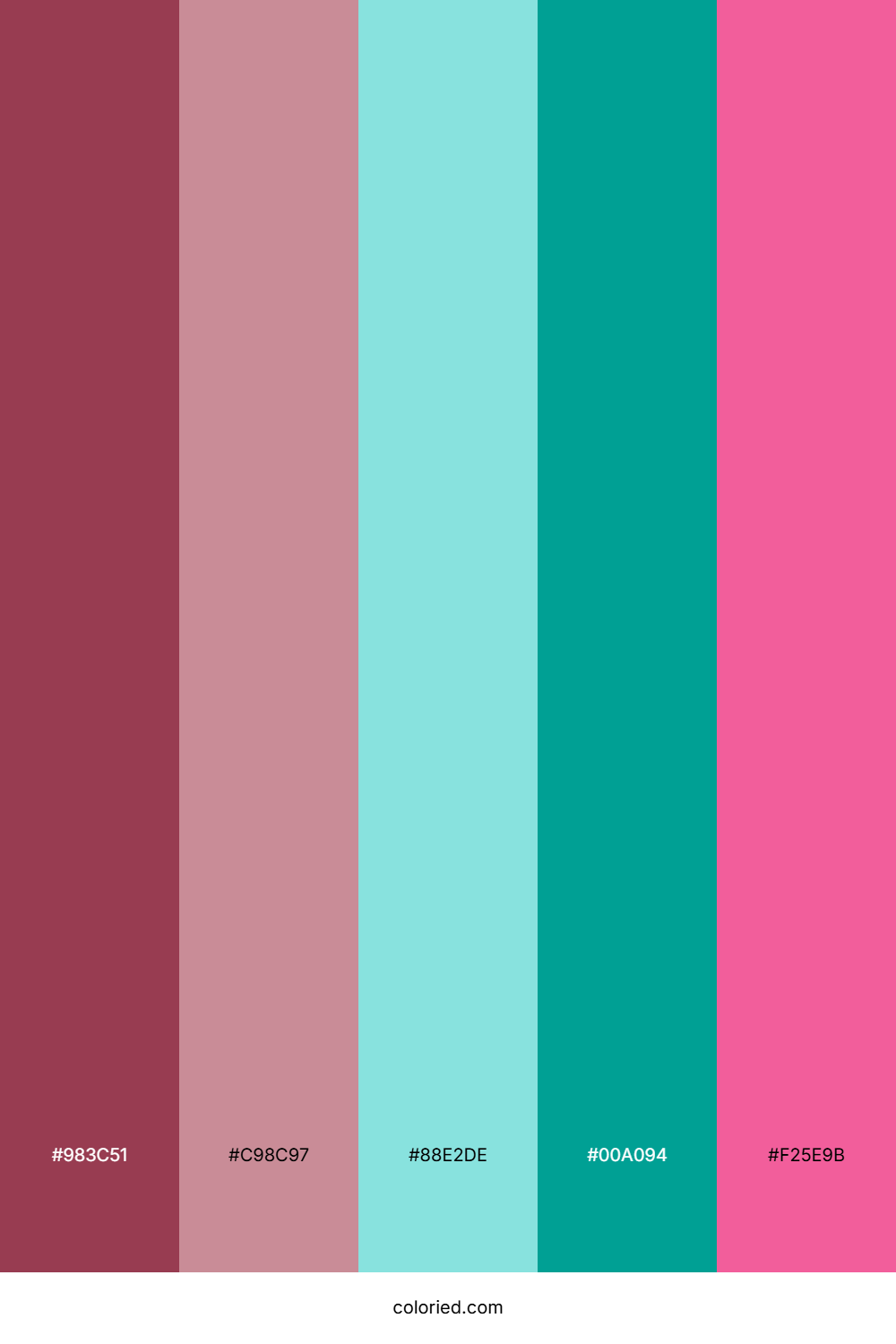 Crimson Aqua Dream Palette