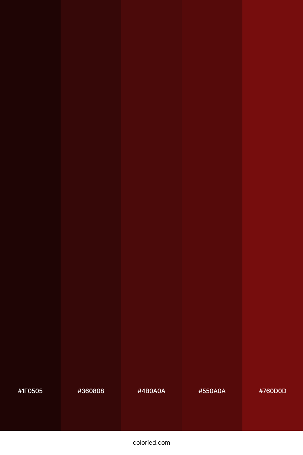 Crimson Ashes Color Palette