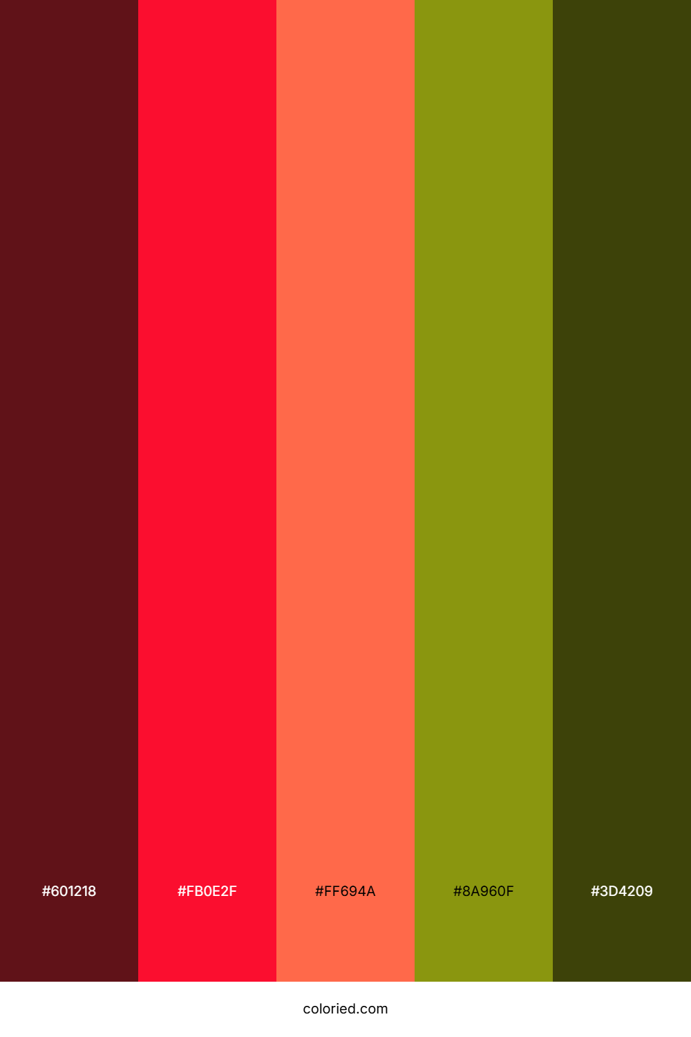 Crimson Autumn Vine Color Palette