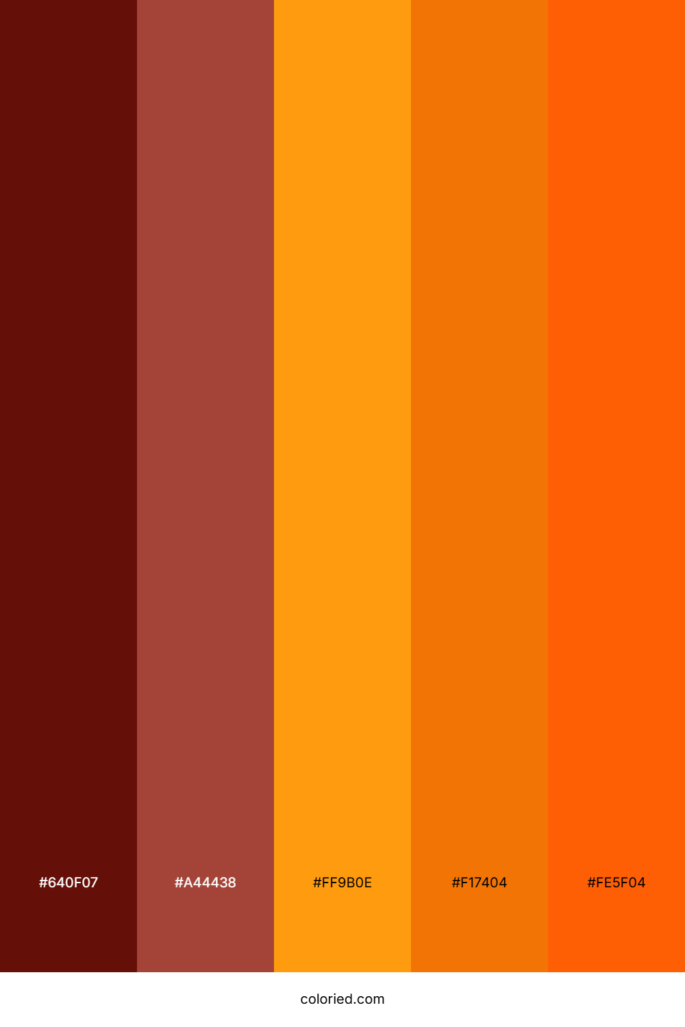 Crimson Citrus Fire Color Palette