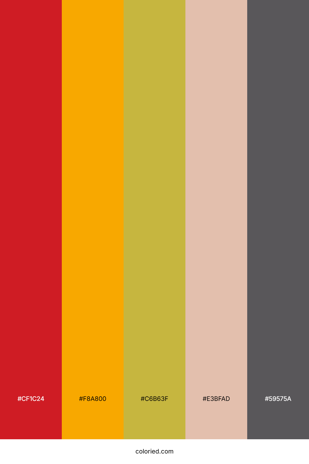Crimson Citrus Glow Color Palette