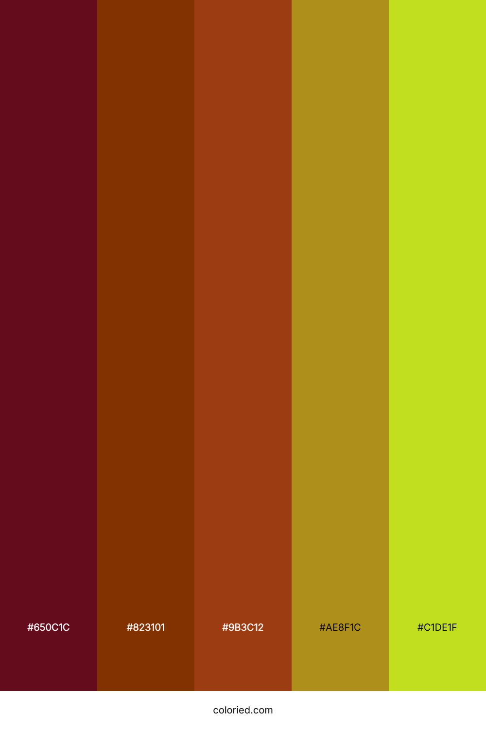 Crimson Citrus Grove Palette