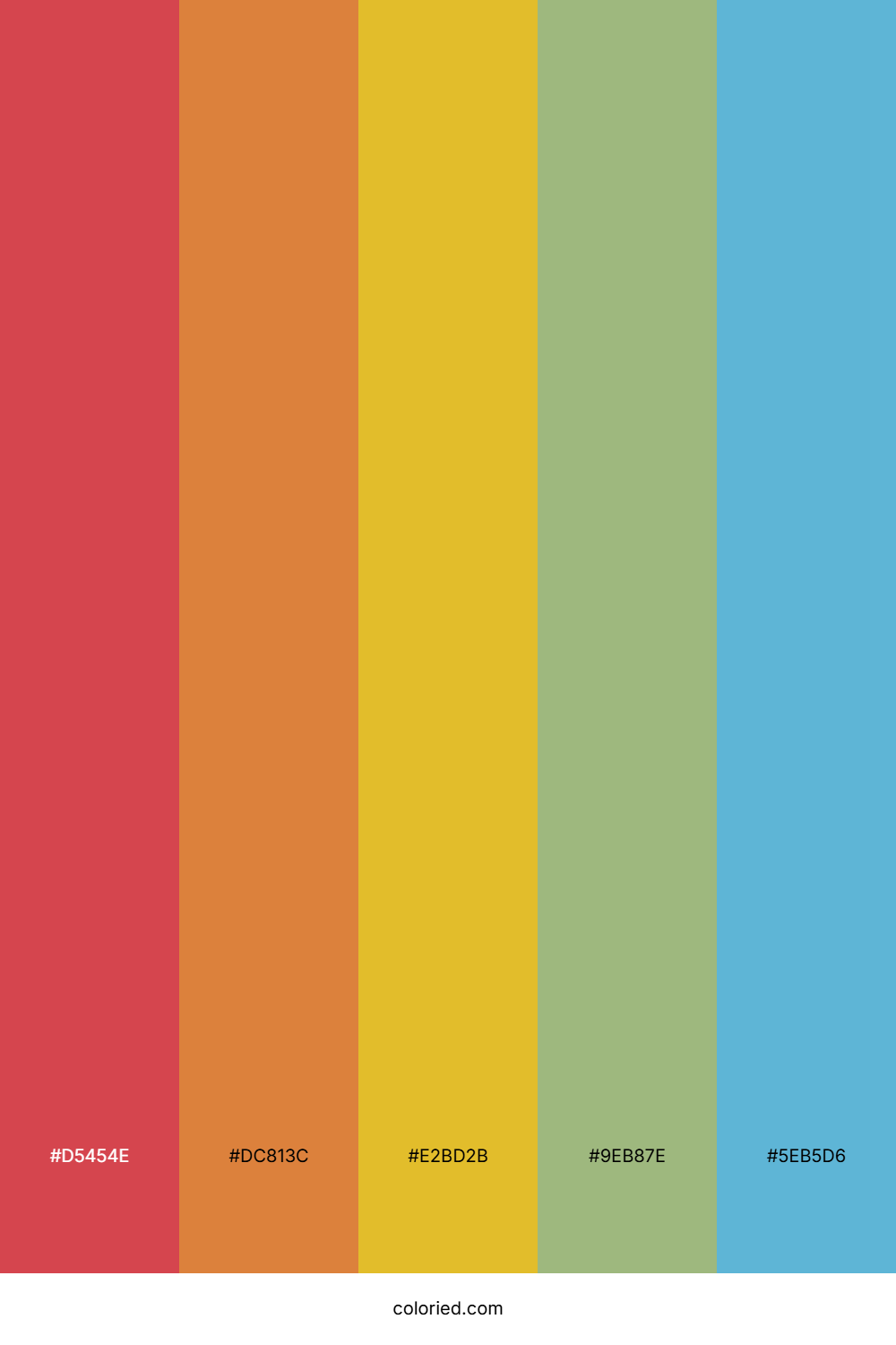 Crimson Citrus Sky Color Palette
