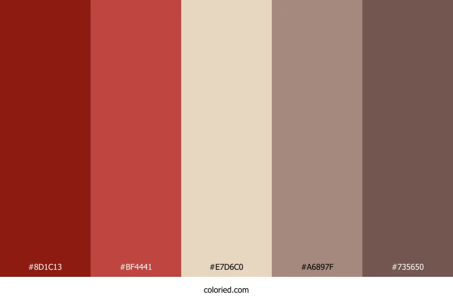 Crimson Clay Sand Palette