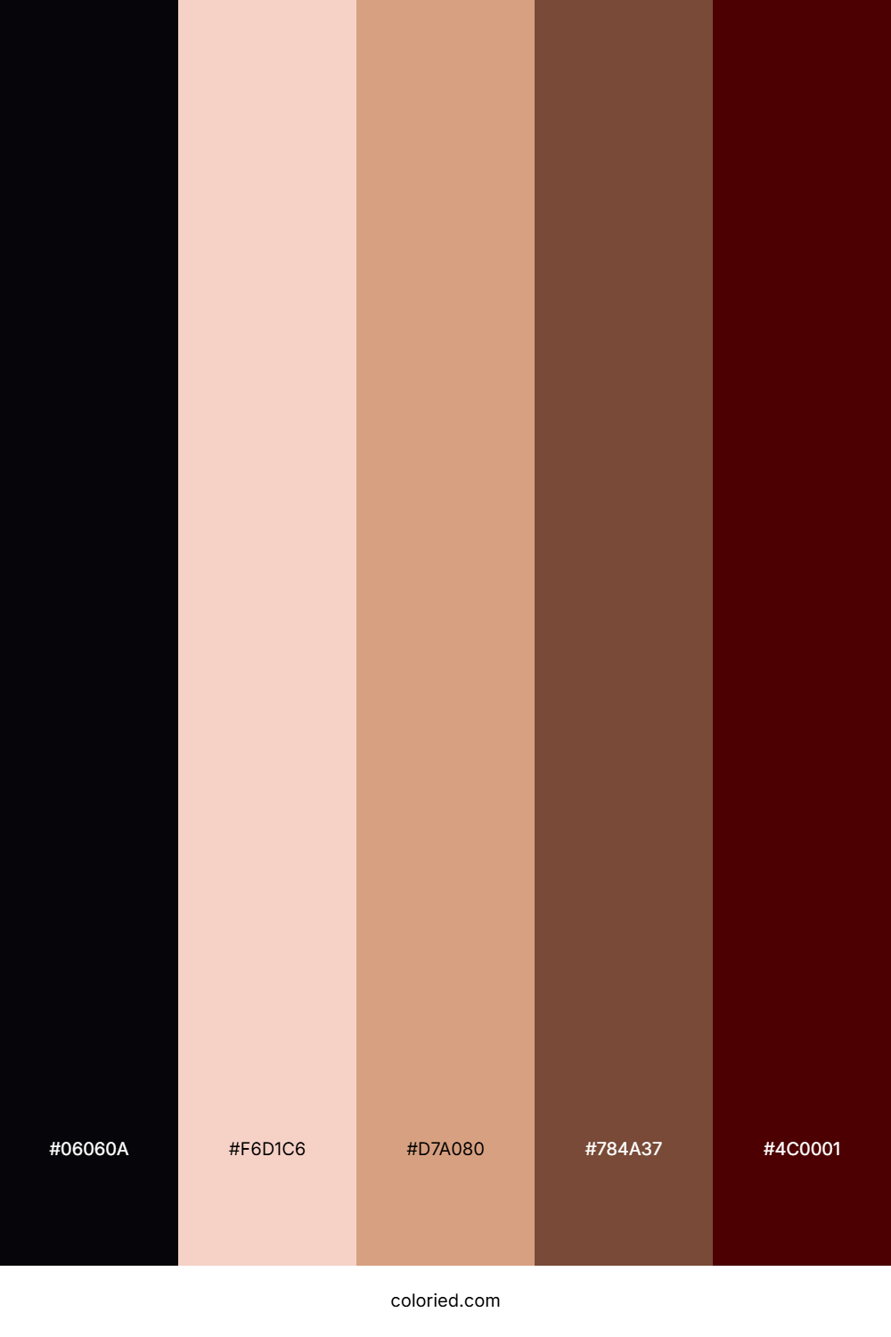 Crimson Cocoa Night Color Palette