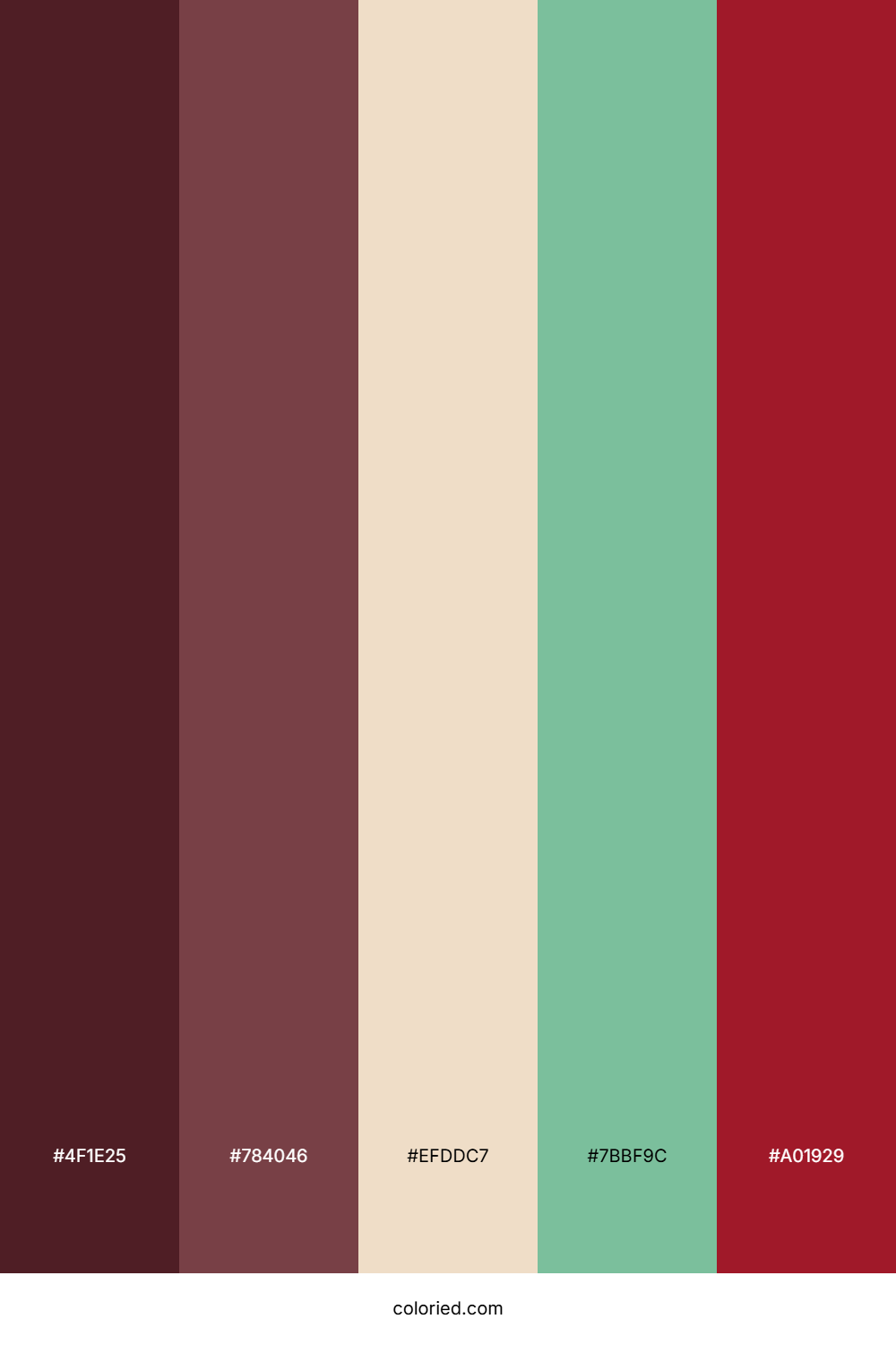 Crimson Cosmic Oasis Color Palette