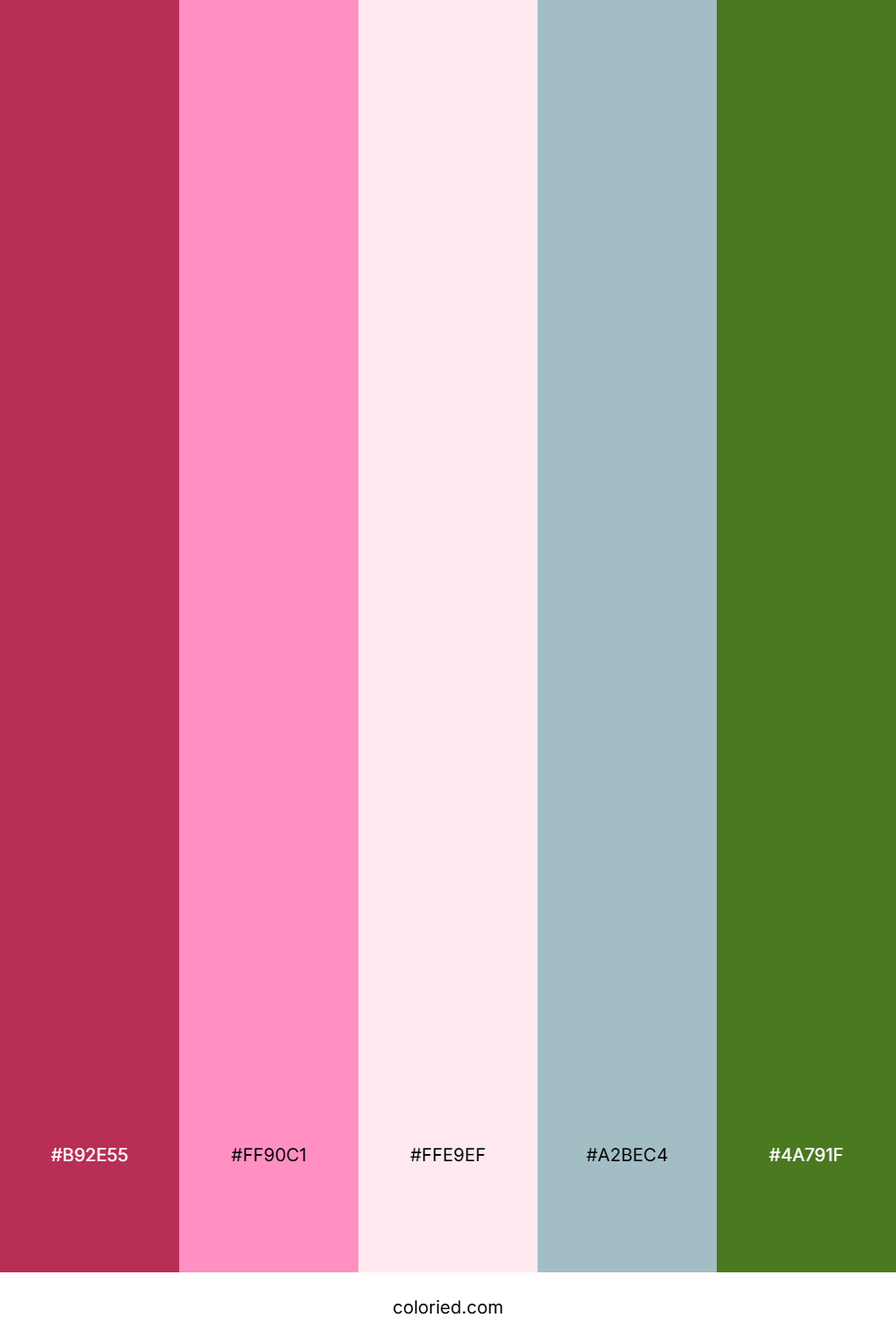 Crimson Cotton Candy Color Palette
