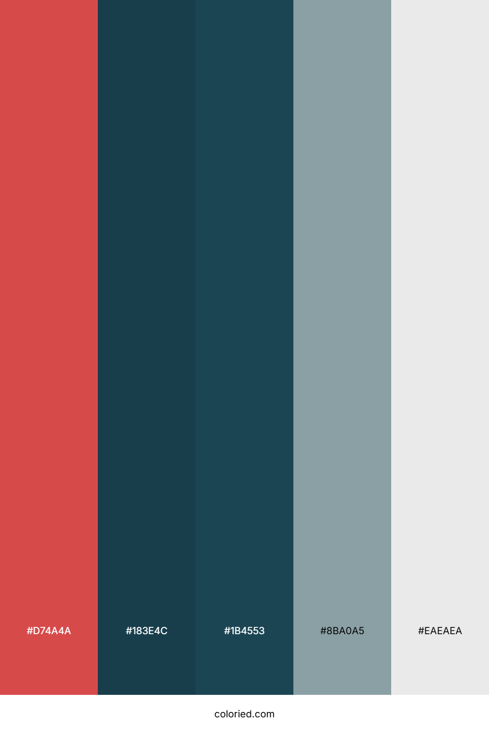 Crimson Depth Ocean Color Palette