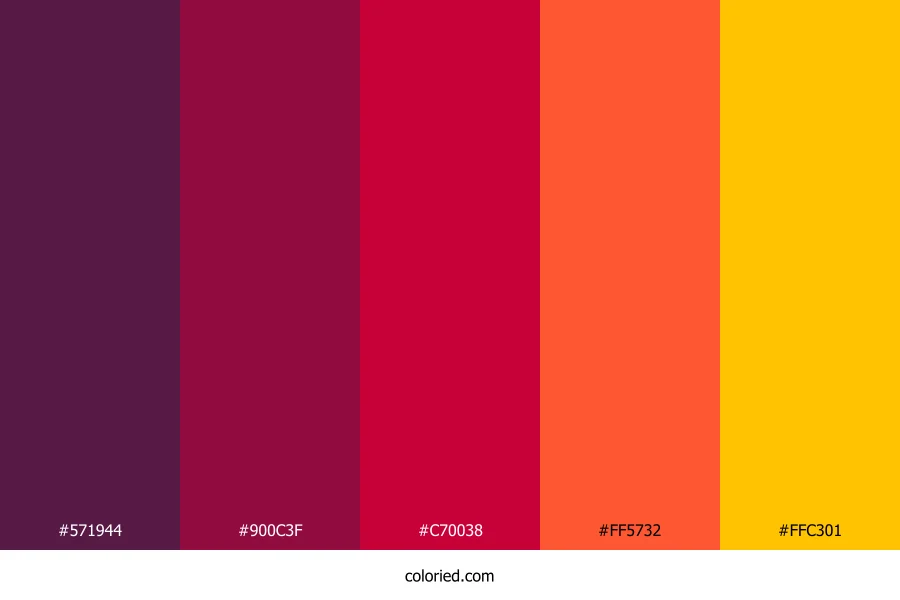 Crimson Dusk Color Palette