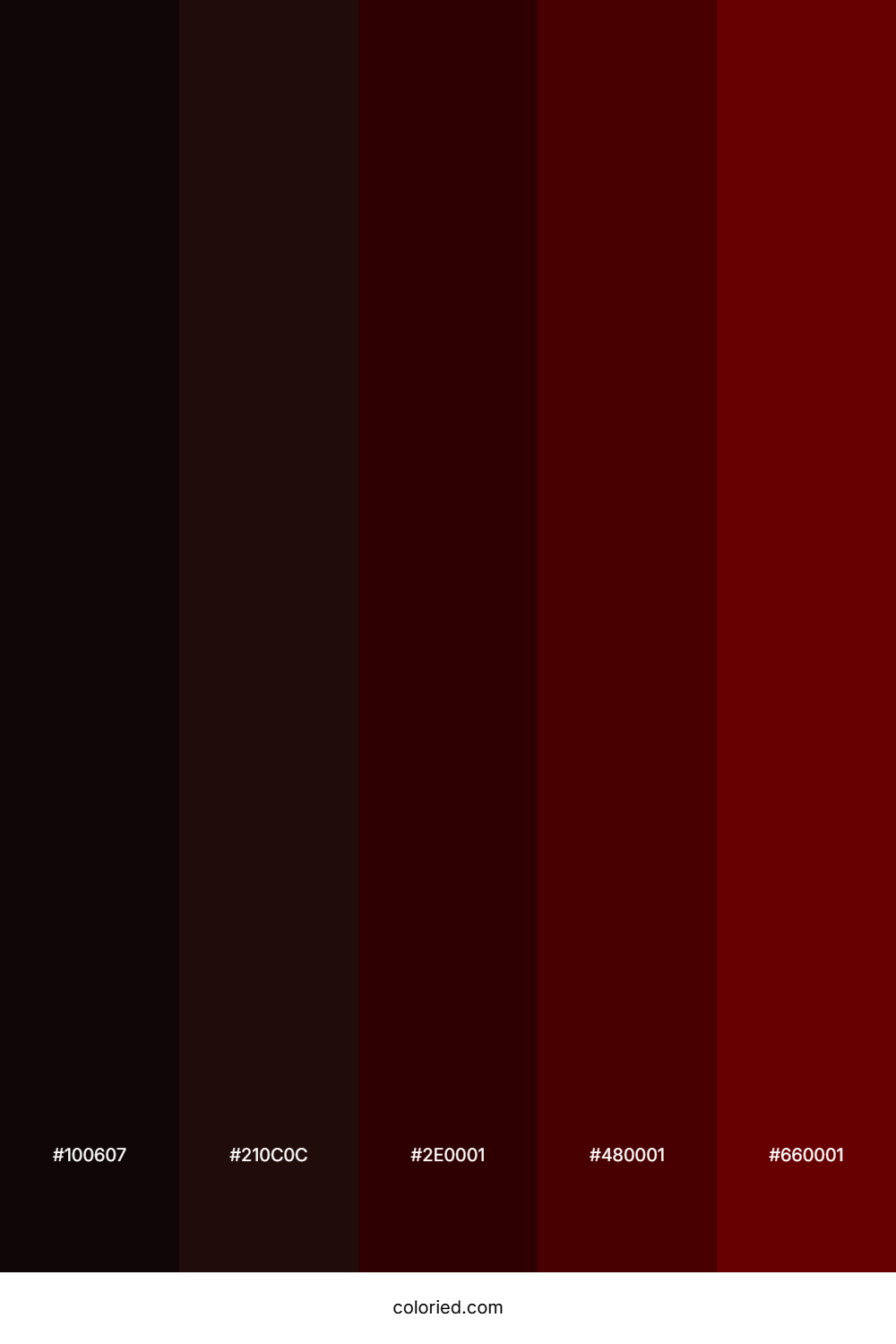 Crimson Ember Night Color Palette