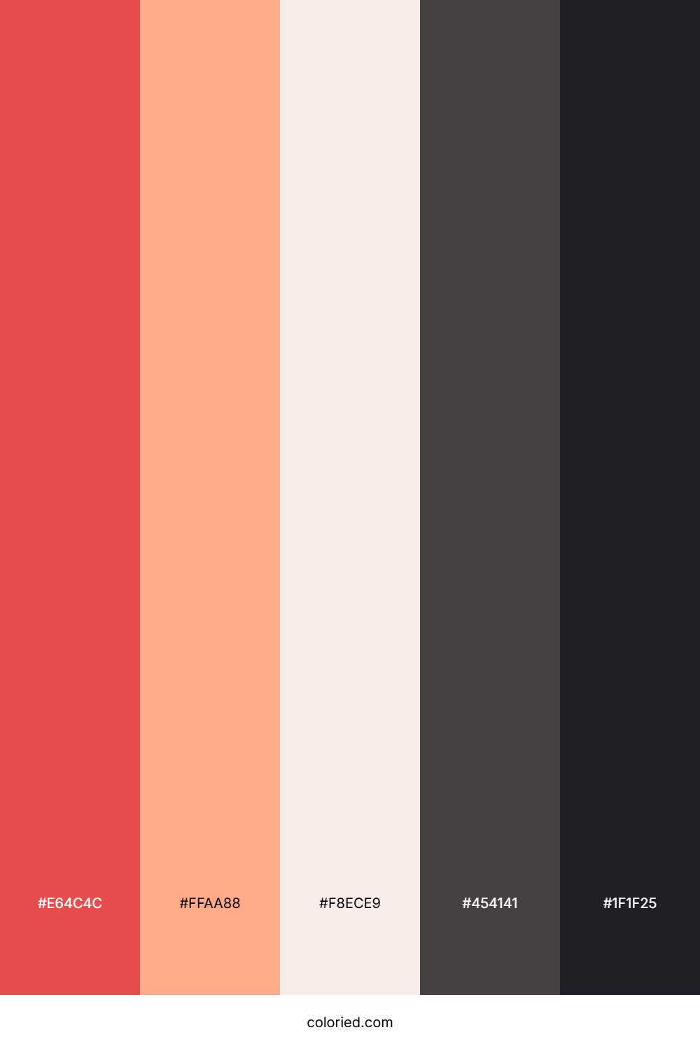 Crimson Ember Shadow Color Palette