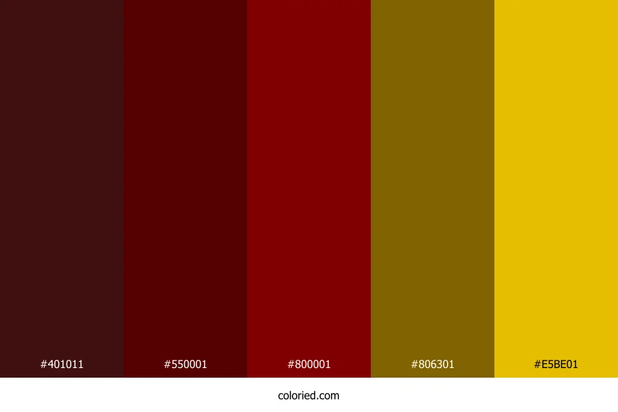 Crimson Ember Sunset Color Palette