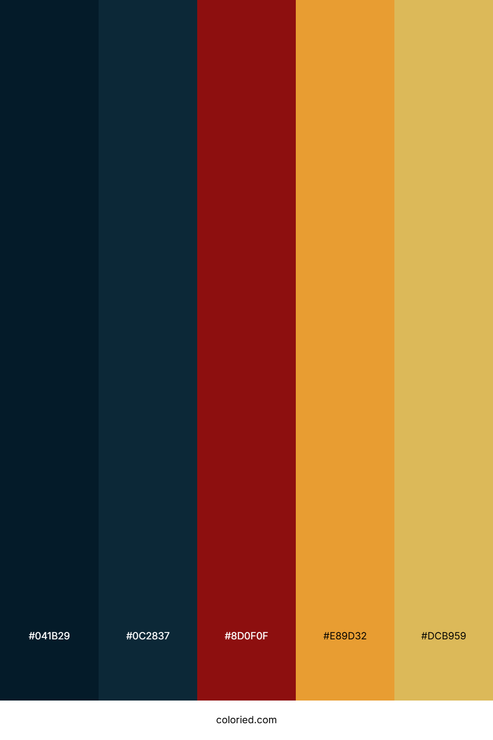 Crimson Ember Twilight Palette