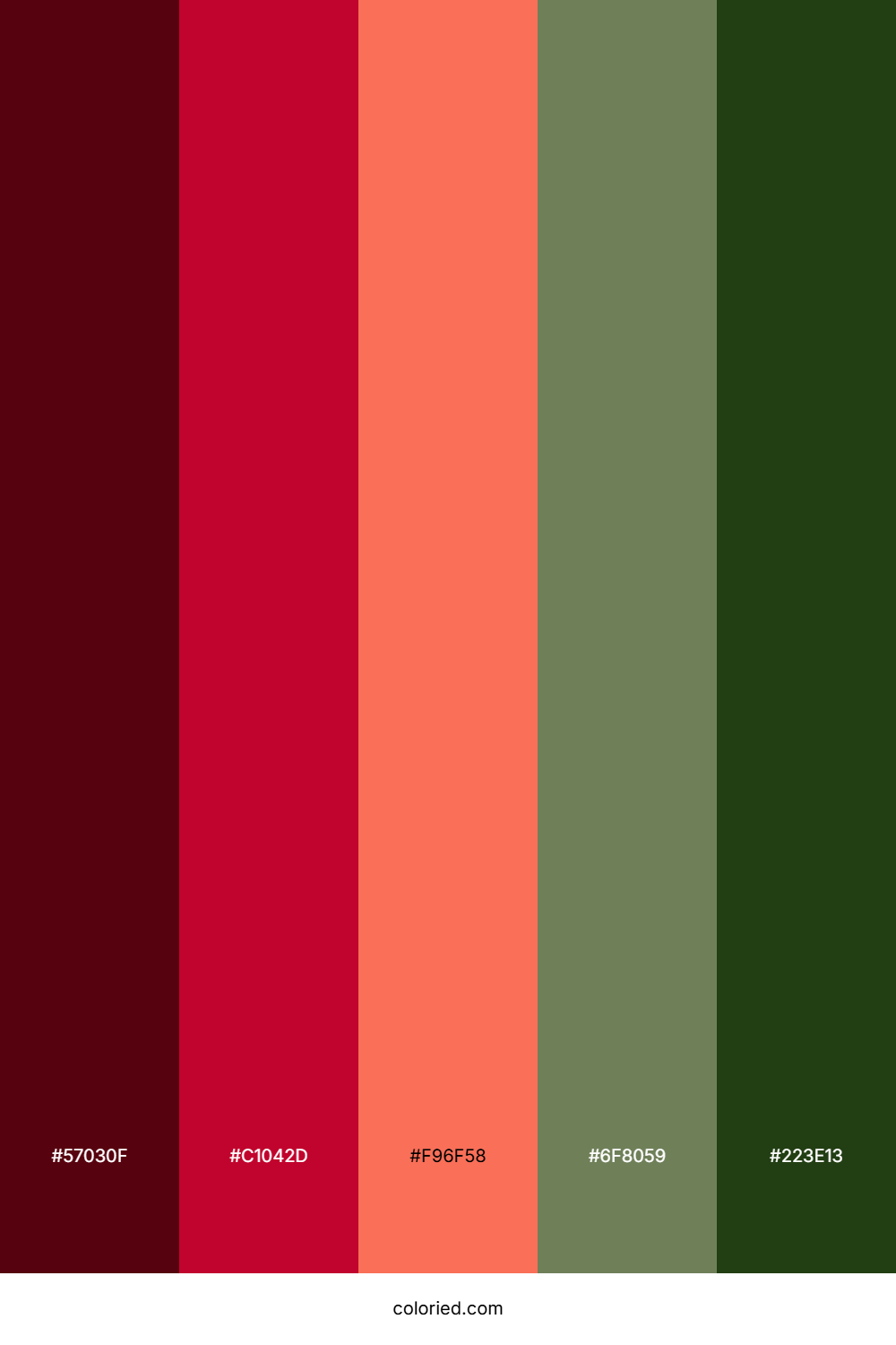 Crimson Fern Harvest Color Palette