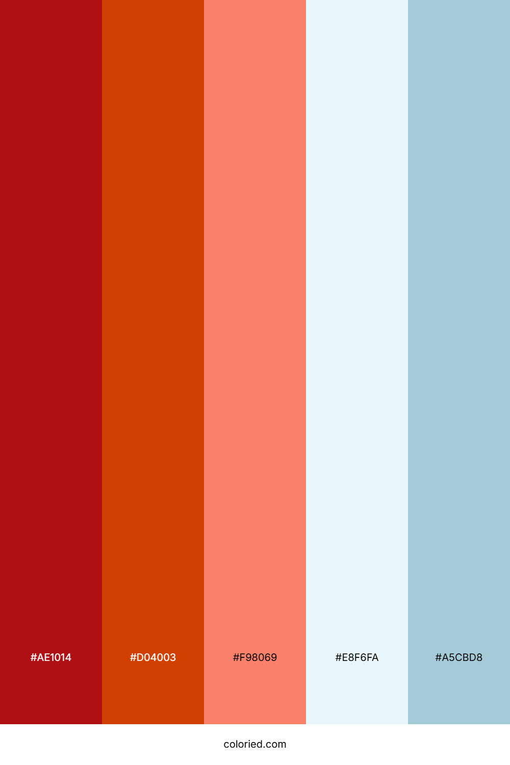 Crimson Frost Glow Color Palette
