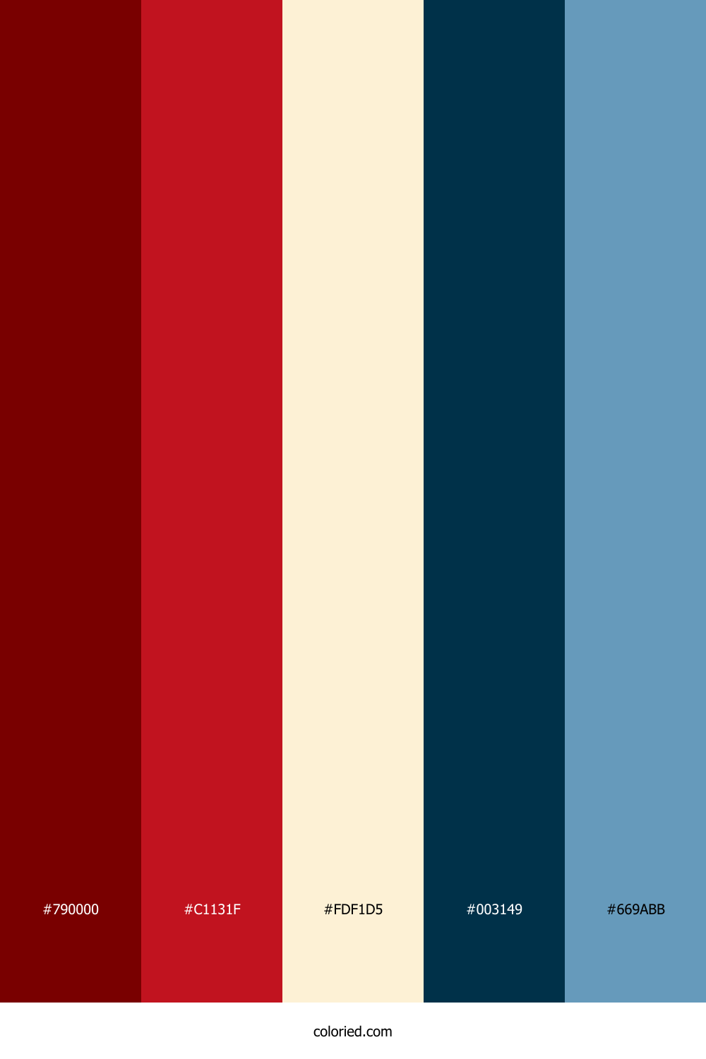 Crimson Frost Tide Palette