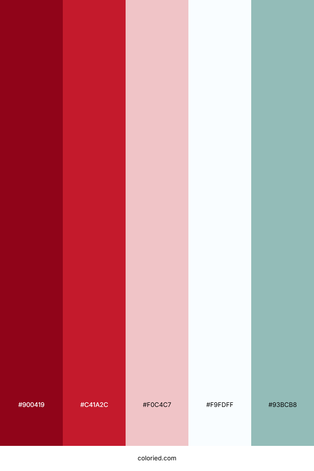 Crimson Frosted Glass Palette