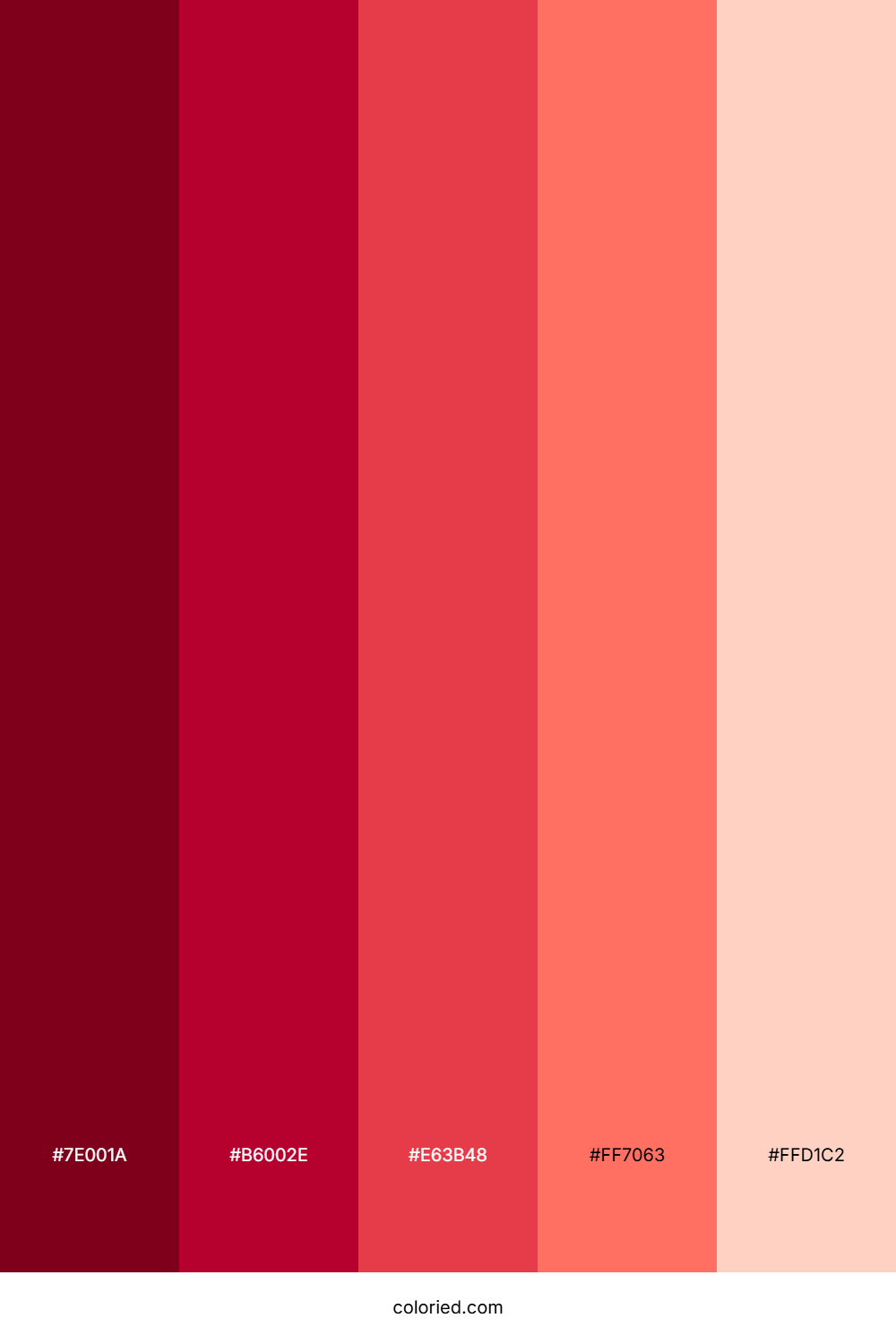 Crimson Gradient Color Palette