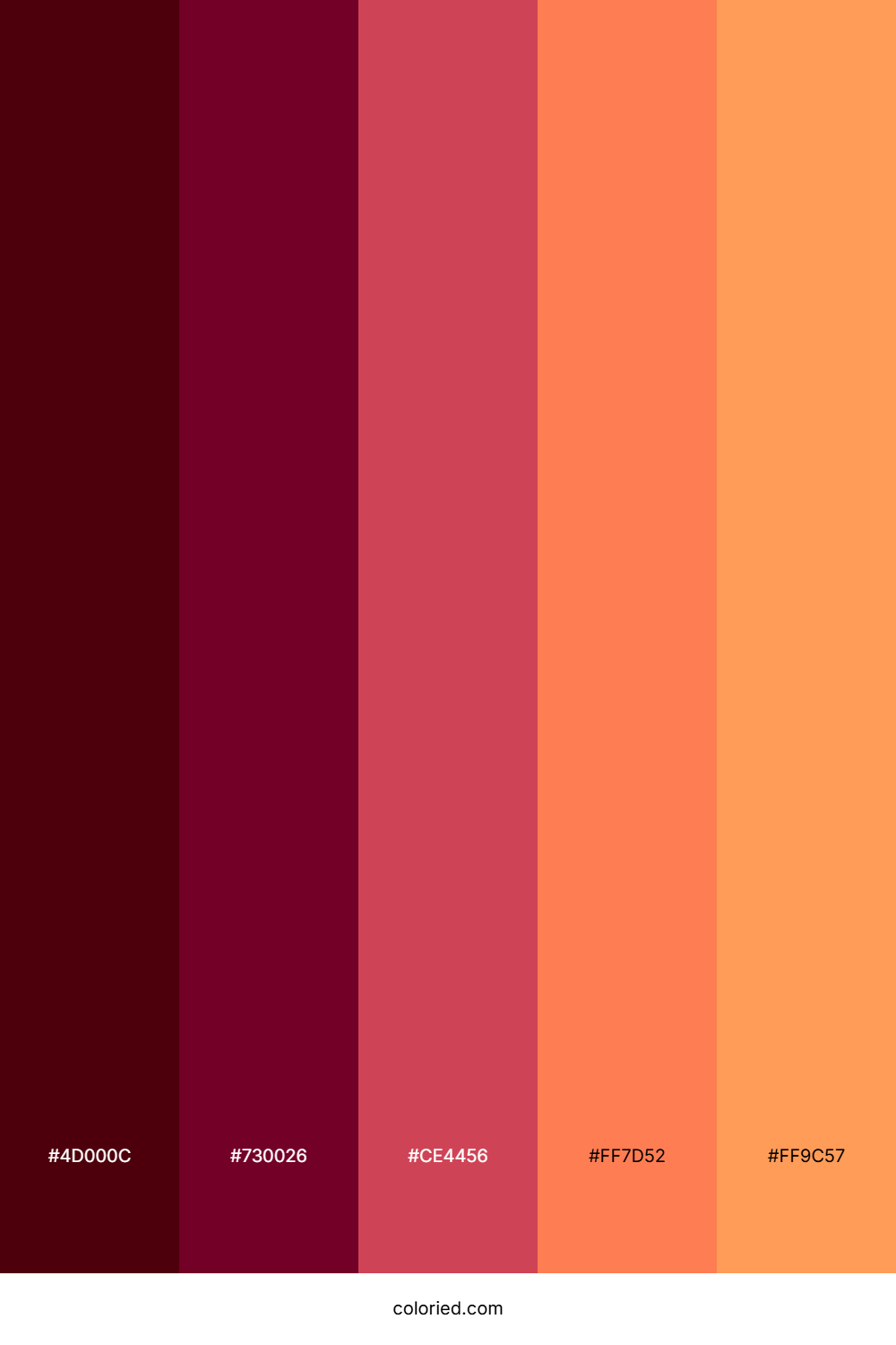 Crimson Maroon Flame Palette