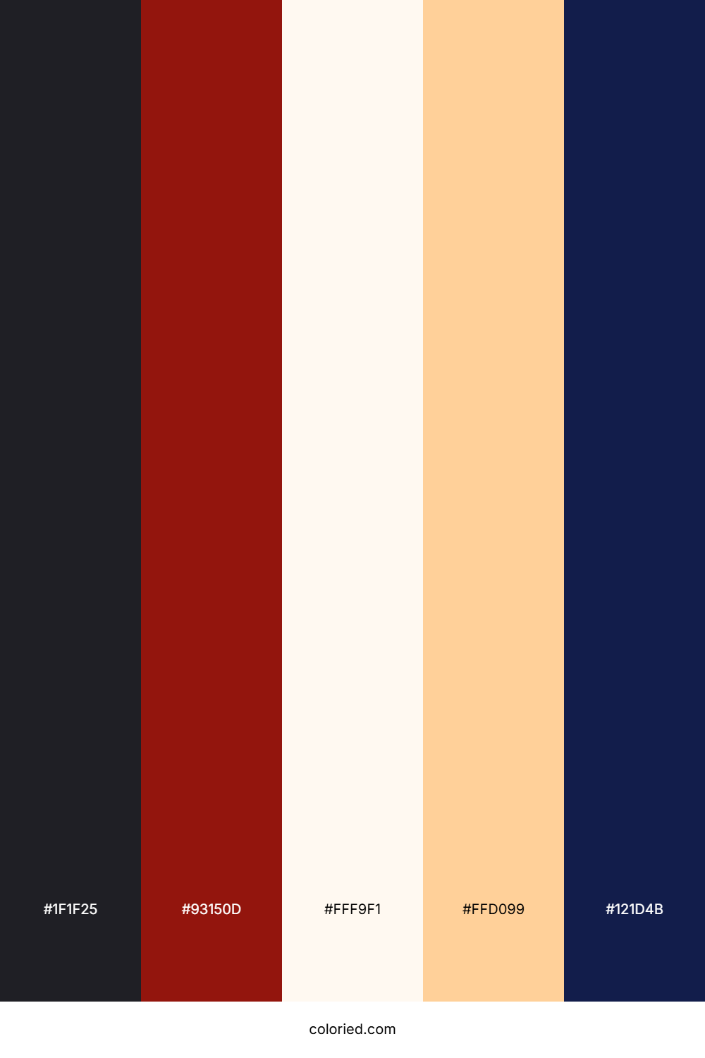 Crimson Midnight Glow Color Palette