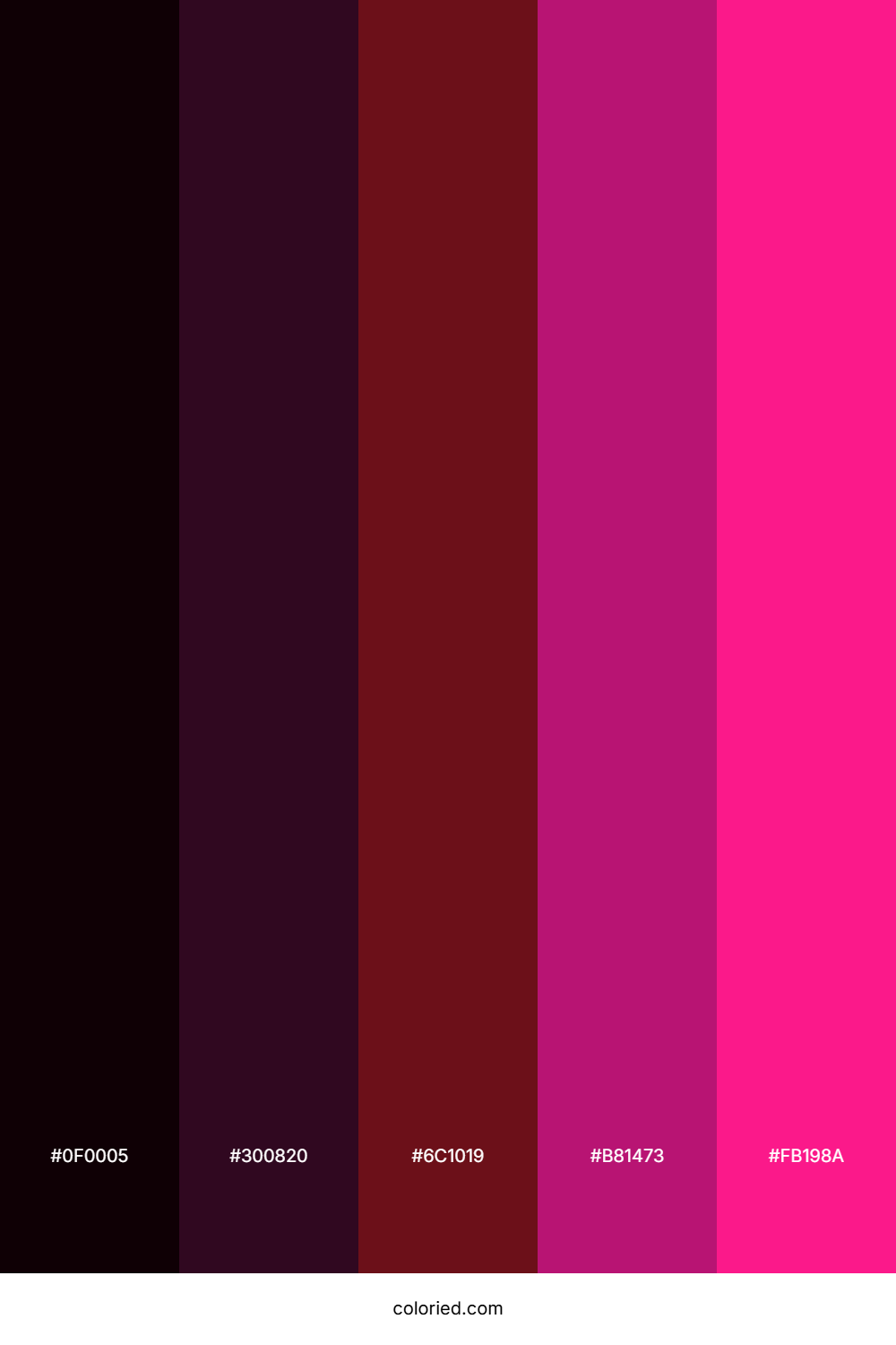 Crimson Neon Drift Color Palette