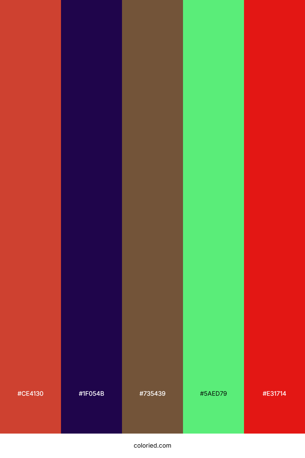 Crimson Nightfall Spring Color Palette