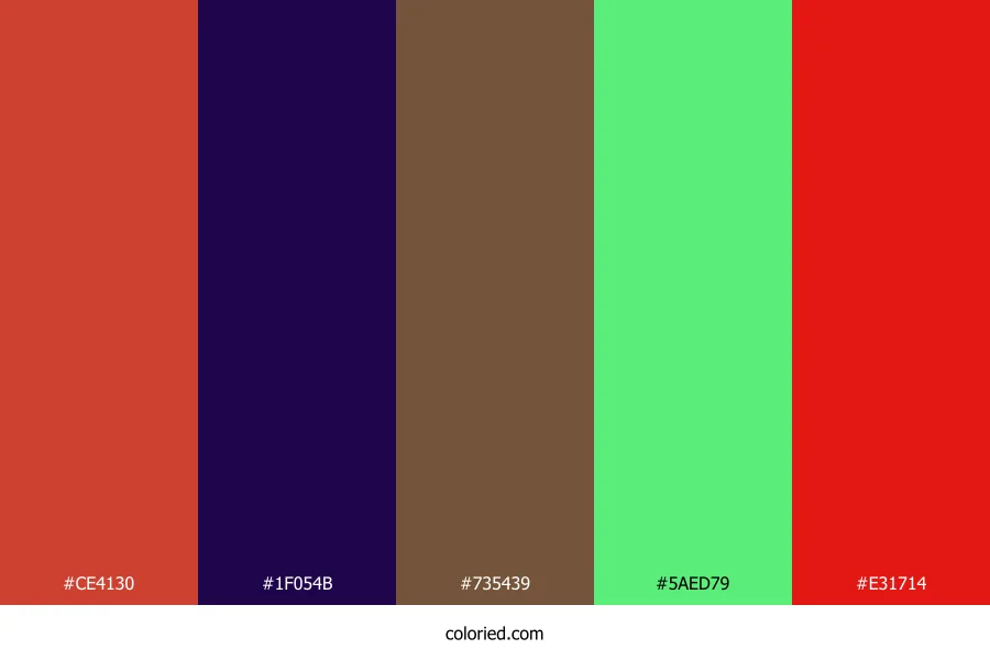 Crimson Nightfall Spring Color Palette