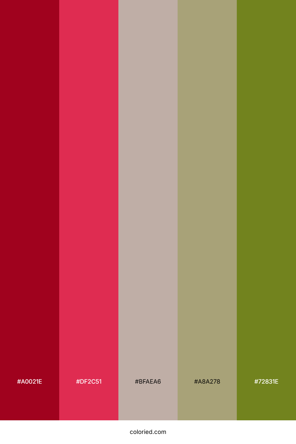 Crimson Olive Horizon Palette